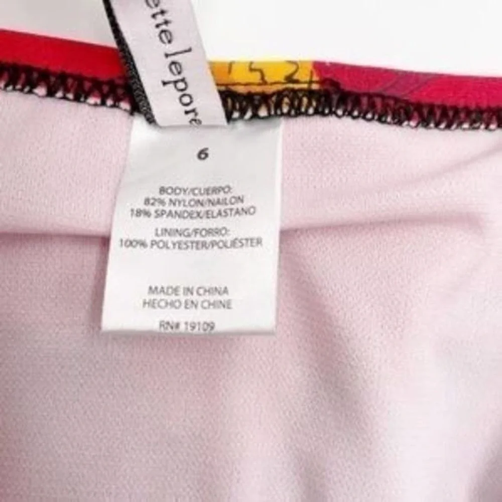 Nanette Lepore Aster Asymmetrical Bikini Swimsuit Set high waist size 6 new!!‎